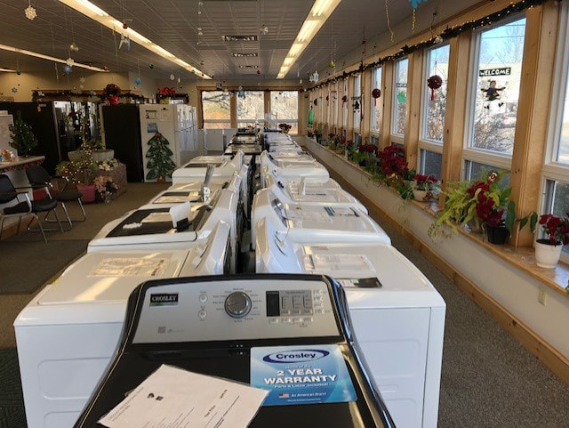Washers and Dryers in Show Room